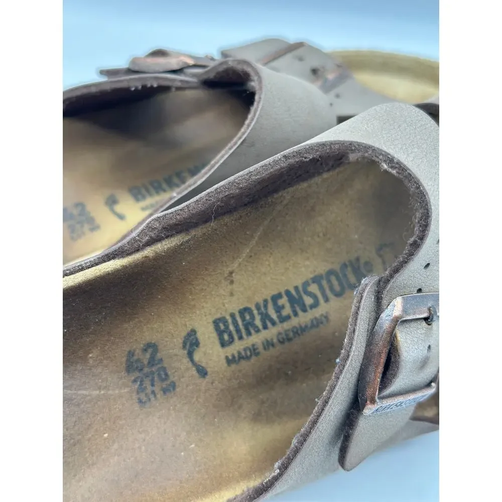 BIRKENSTOCK Birkibuc Arizona Sandals Mocha Brown Sz 42 W11 M9